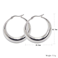Stainless Steel Hoop Earrings