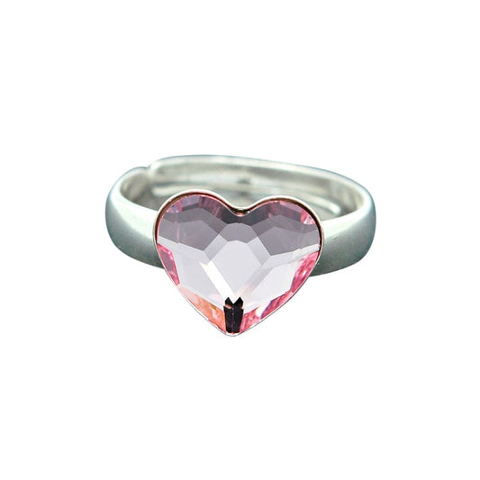 Silver Heart Rosaline Ring