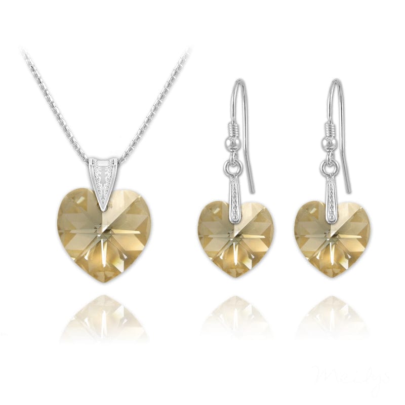 Silver Heart Fine Jewellery Set