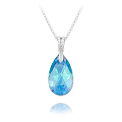 Silver Pear Necklace for women