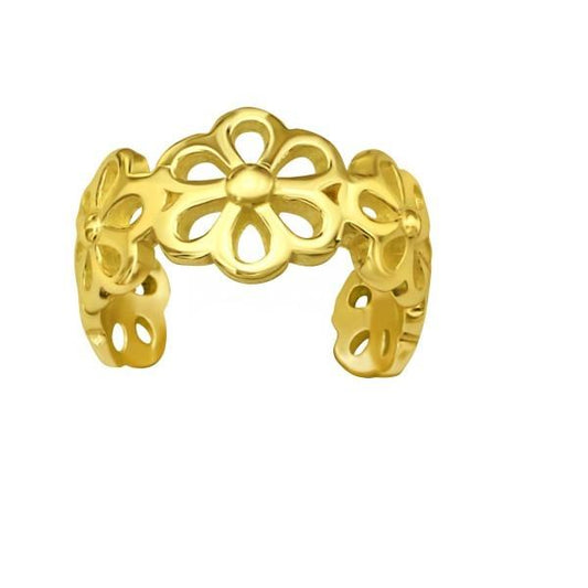 Gold Flower Ear Cuff