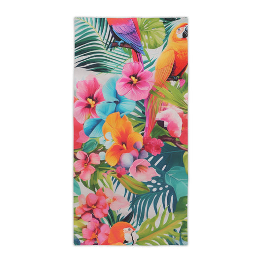 Tree Birds Beach Towel