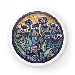 Irises Painting Bottle Opener