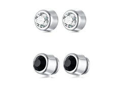 Steel Magnetic Clip   Earrings