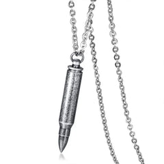 Stainless Steel Bullet Necklace
