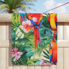 Parrot Beach Towel