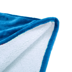 Sherpa Oversized Hoodie | Plush Fleece (Blue)