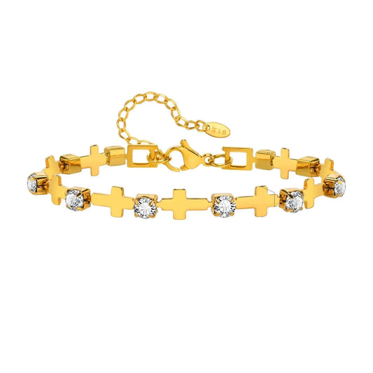 Steel Cross Bracelet for women