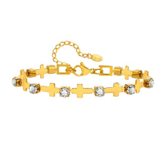 Steel Cross Bracelet for women