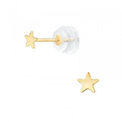 14k Gold Star Earrings