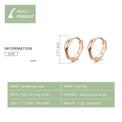 Rose Gold Hoop Earrings