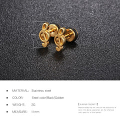 Treble Clef Earrings
In Stainless Stee