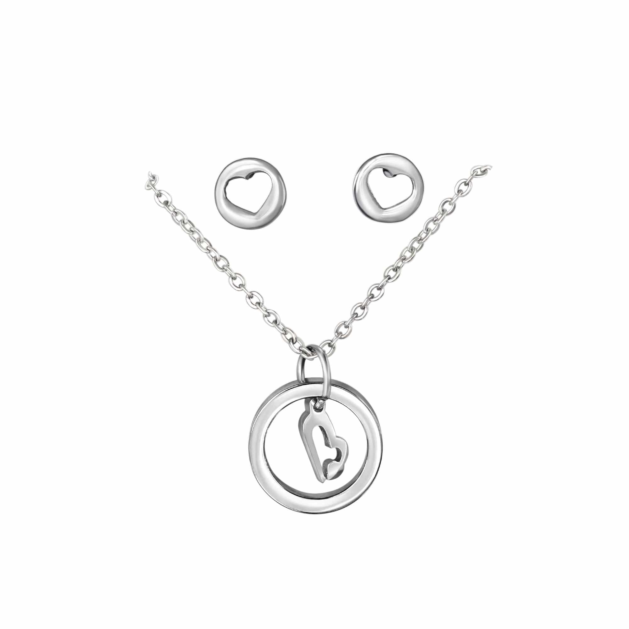 Steel Valentine Love Jewelry Set