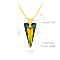 24K Gold Vitrail Medium Swarovski Crystal Jewellery Set