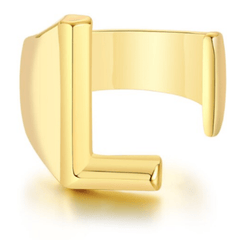 Women Gold Letter  Initial Ring