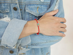 LGBT Pridel Rainbow Beads Rope Bracelet