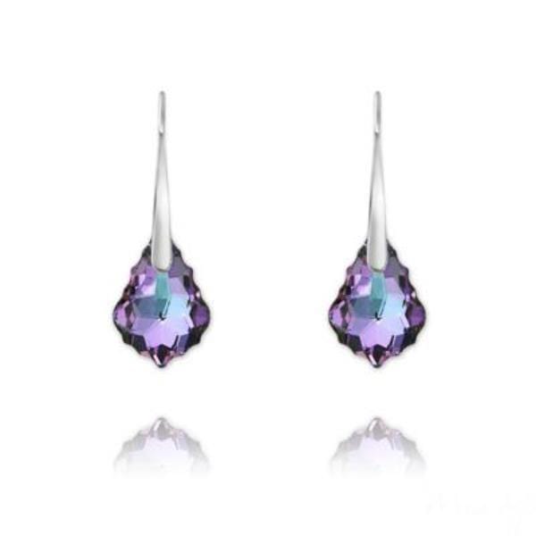 Swarovski Crystal Drop Earrings Vitrail Light