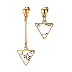 Stainless Steel Gold Drop Earrings