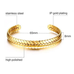 Stainless Steel Gold Bangle