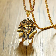 Stainless Steel Gold Pharaoh Pendant