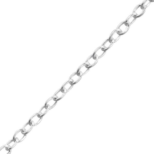Silver cable Chain For Pendant