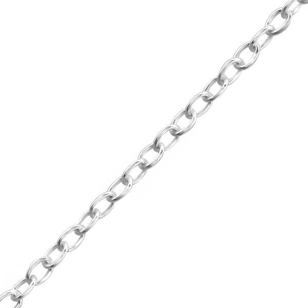 Silver Cable Link Chain