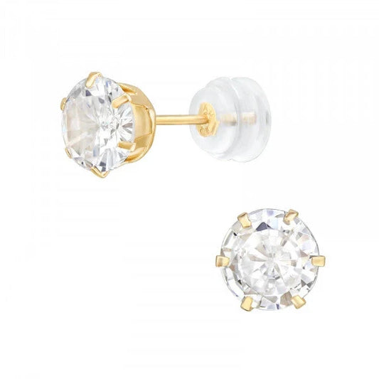 Round Gold Earrings