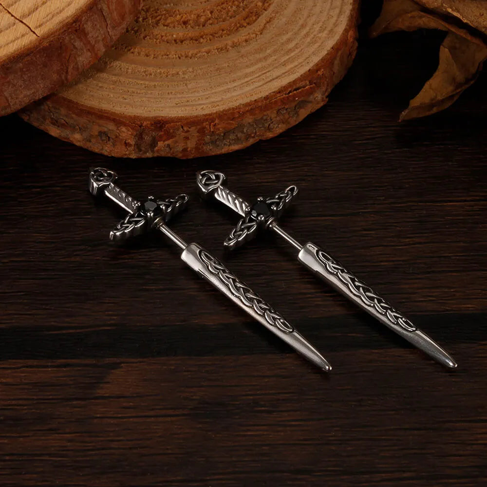 Sword Earrings for men