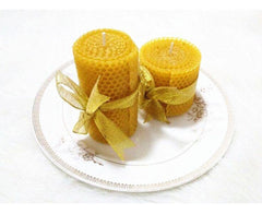 4 X Creative Bee Wax Candle Set
