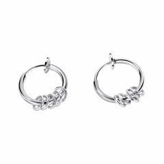 Stainless Steel Hip Hop Hoop Earrings