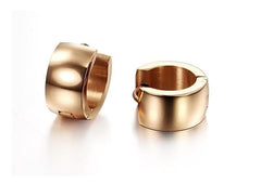 Stainless Steel Rose Gold Hoop Earring