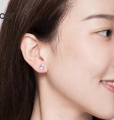Silver Wedding Studs Earrings