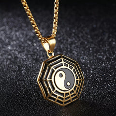 Stainless Steel Gold Buddhism pendant