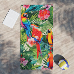 Parrot Beach Towel