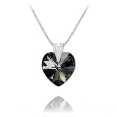 Silver Heart Fine Necklace for Women