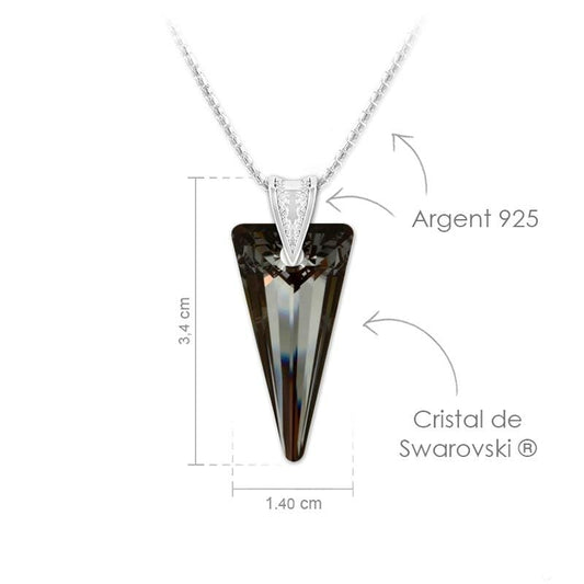 Silver Night  Silver Pendant Necklace Jewellery Set