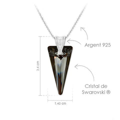 Silver Night Silver Pendant Necklace Jewellery Set