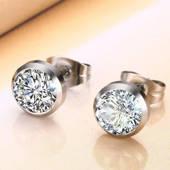 Steel Stud Earrings For Women Jewellery