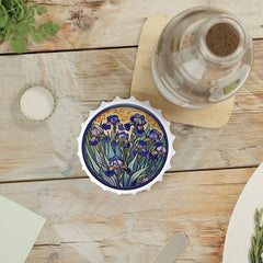 Irises Painting Bottle Opener