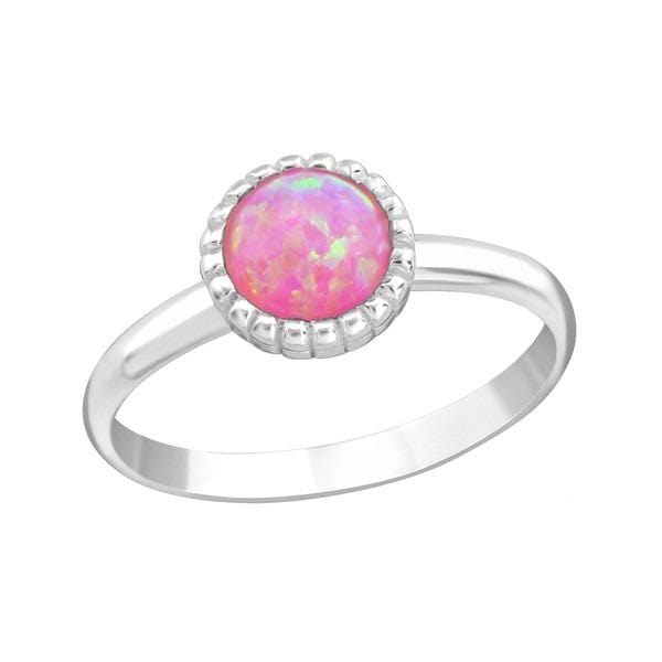 Silver Bubble Gem Midi Ring