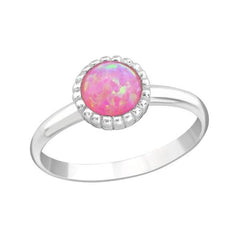 Silver Bubble Gem Midi Ring