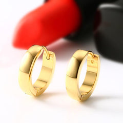 Stainless Steel Gold Hoop Earrings