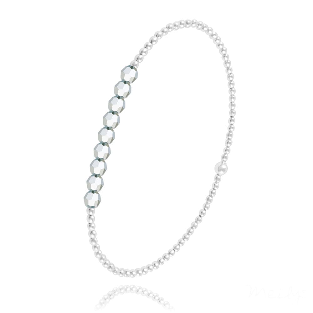 Silver Cal Fc Beads Bracelet