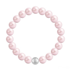 Silver Rose Pearl Fine Bracelet