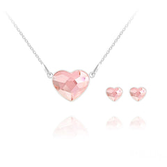 Silver Heart Fine Jewellery Set