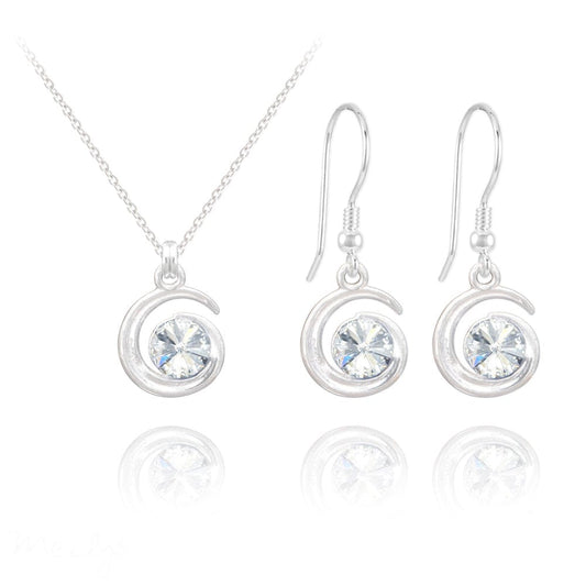 Spiral Fine Silver Jewellery Set