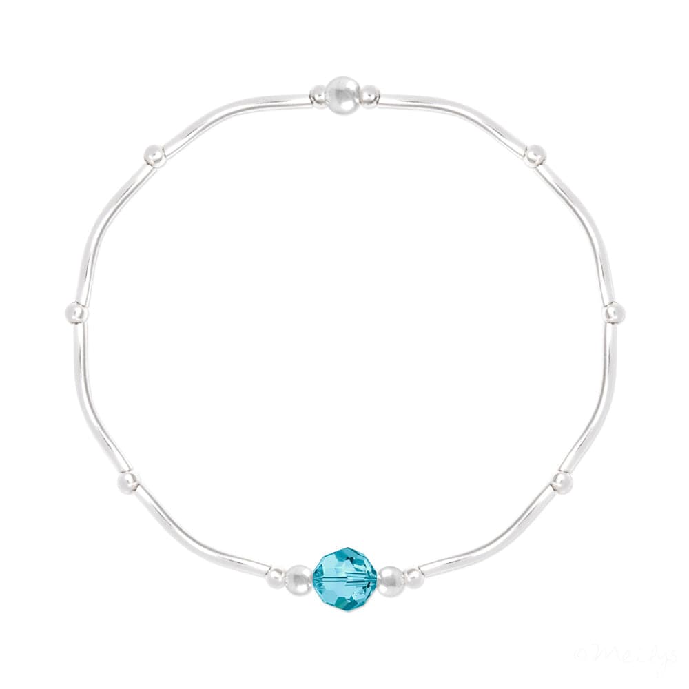 Sterling Silver Aquamarine Bracelet