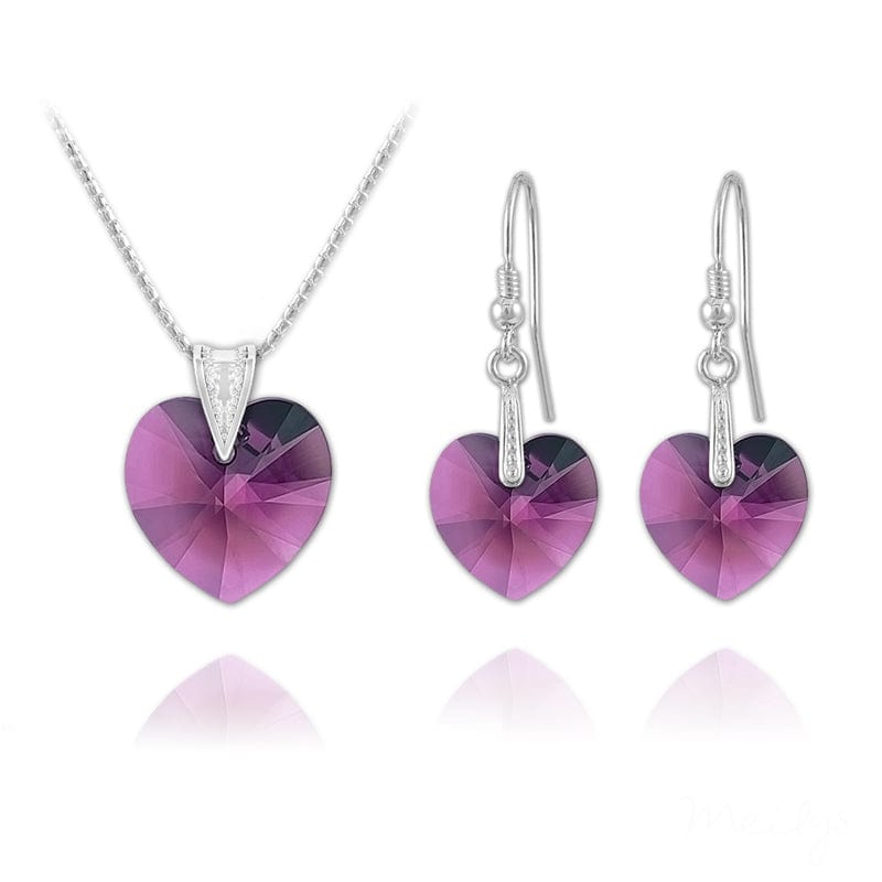 Heart Silver Fine Jewellery Set