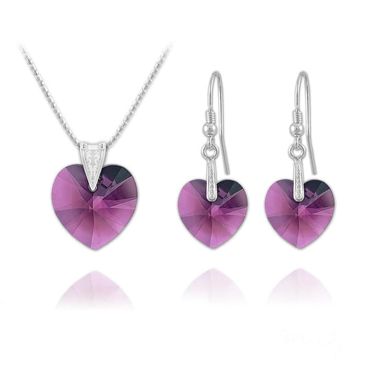 Heart Silver Fine Jewellery Set