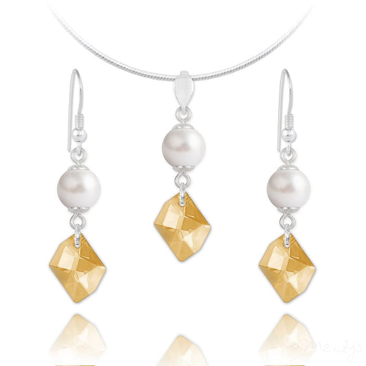 Golden Shadow Cosmic Silver Fine Jewellery Set